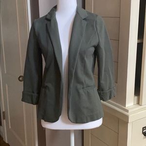 Green Cotton Blazer